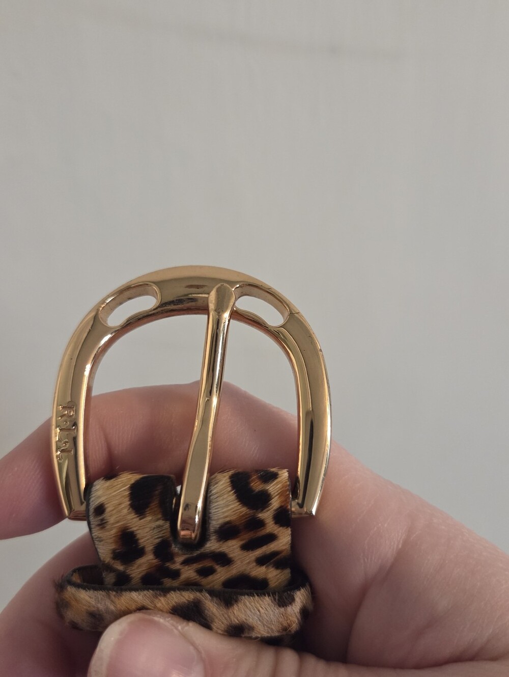 Extra Large Ralph Lauren Calfhair Leopard Belt - Picture 4 of 4